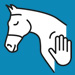 an icon of a happy horse being patted on the side